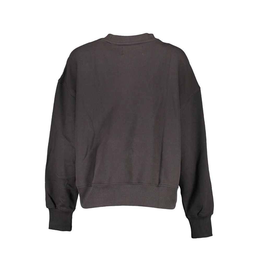 Black Cotton Women Sweater