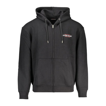 Black Cotton Men Sweater