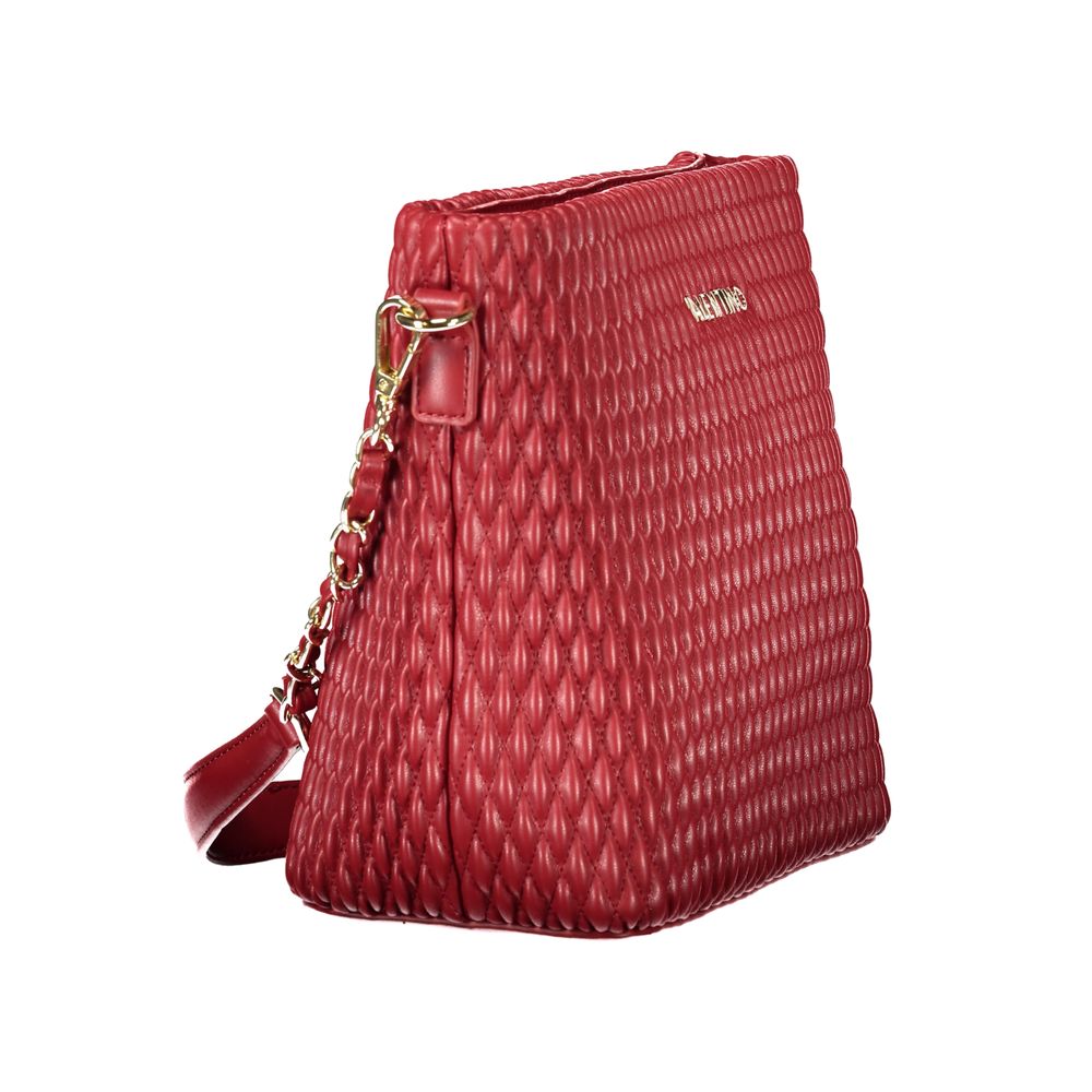 Rosso Polyurethane Women Handbag