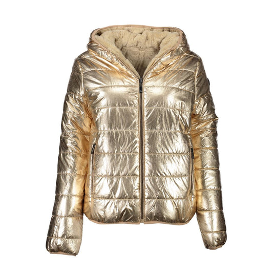 Gold Nylon Jackets & Coat
