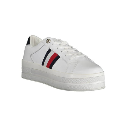 White Polyester Sneaker