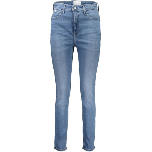 Blue Cotton Women Jeans