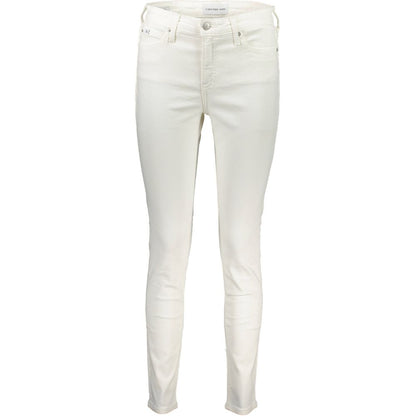 White Cotton Women Jeans