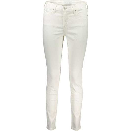 White Cotton Women Jeans