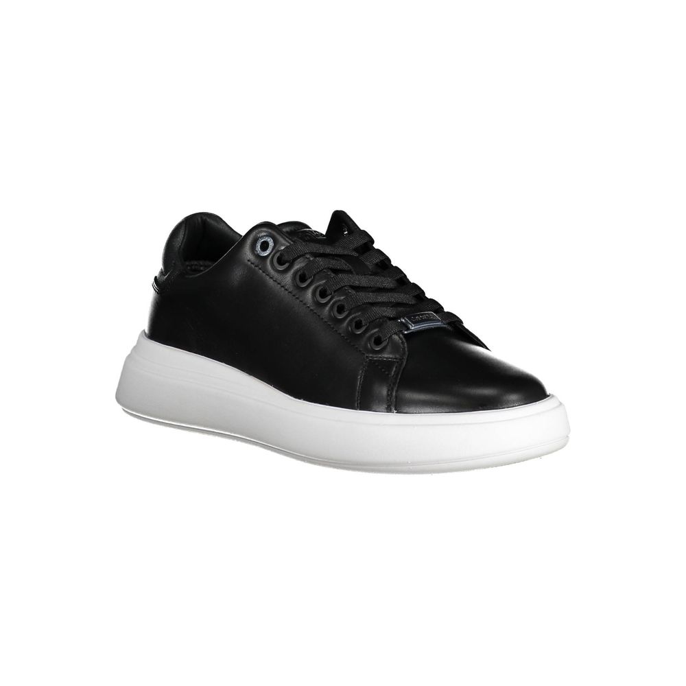 Black Polyester Sneaker