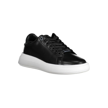 Black Polyester Sneaker