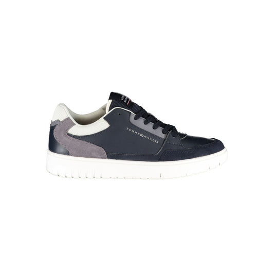 Blue Polyester Sneaker
