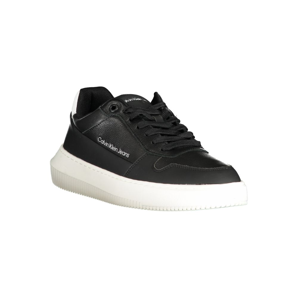 Black Polyester Sneaker