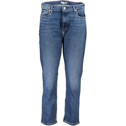 Blue Cotton Women Jeans