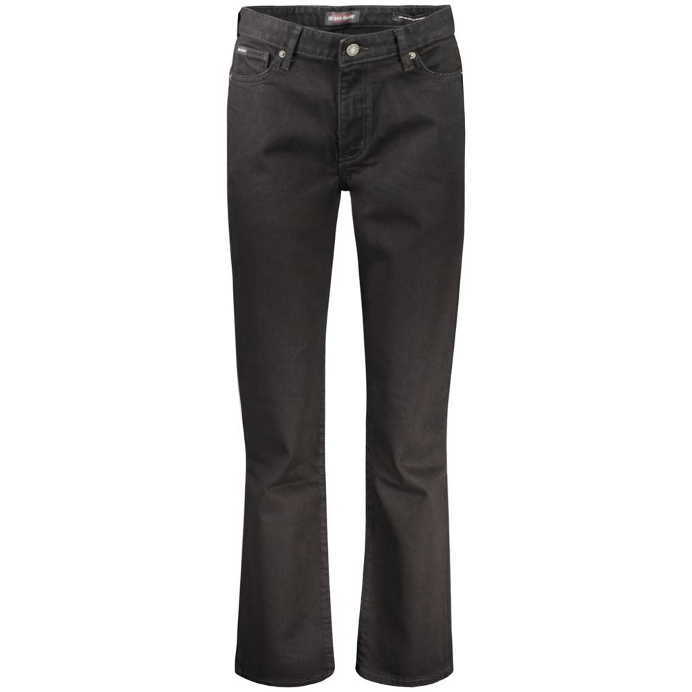 Black Cotton Women's Jeans