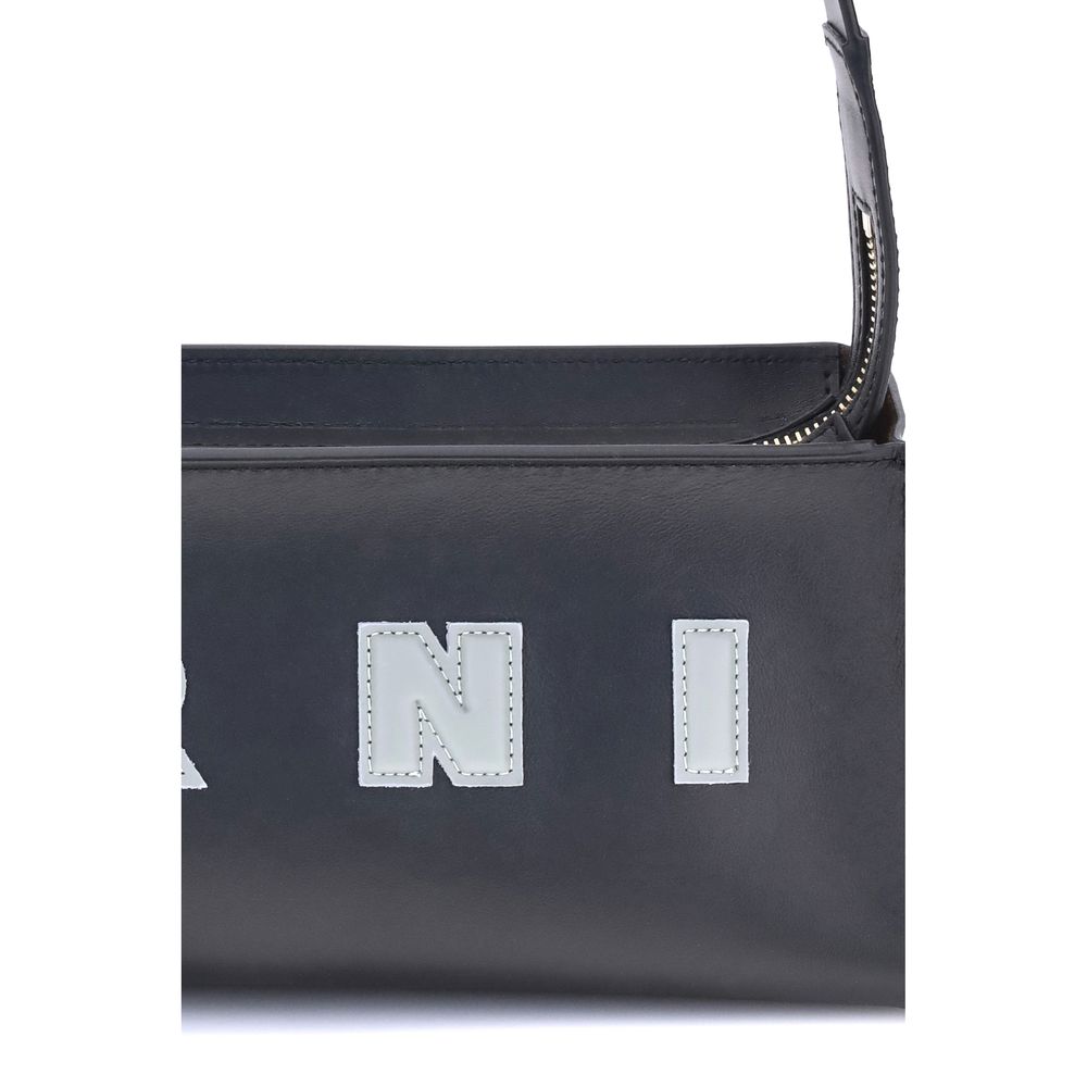 Black Calf Leather Bos Taurus Shoulder Bag