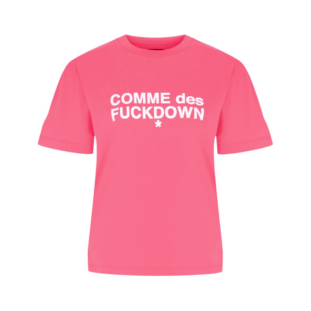 Pink Cotton Women T-Shirt