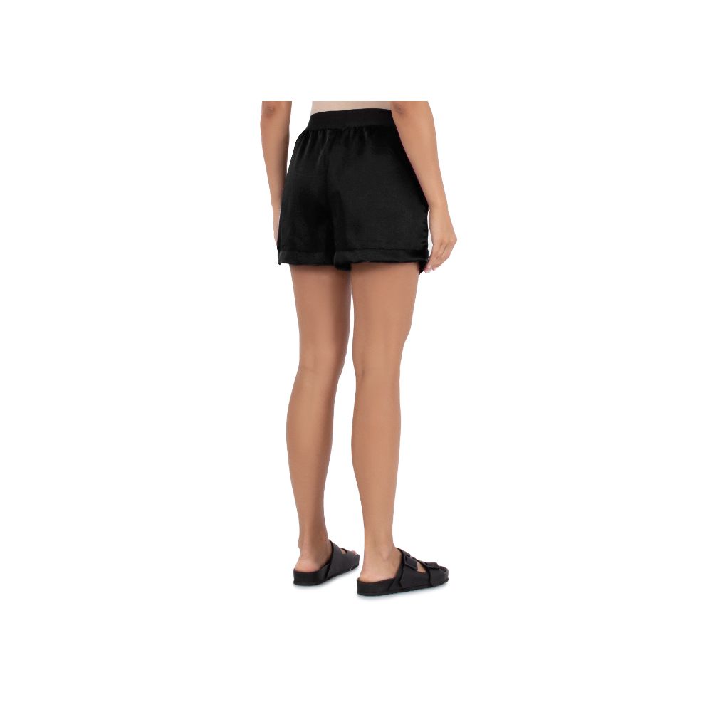 Black Polyester Short