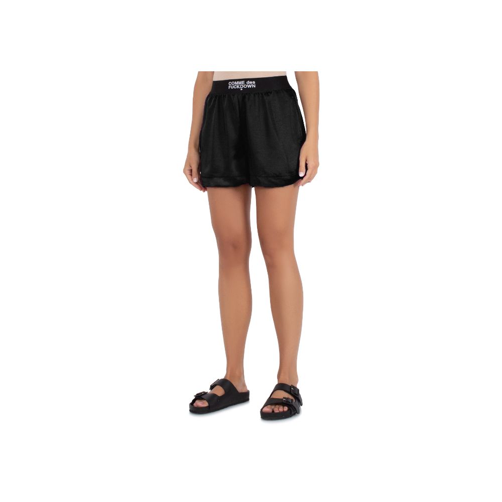 Black Polyester Short