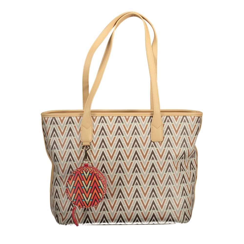 Beige Polyethylene Handbag