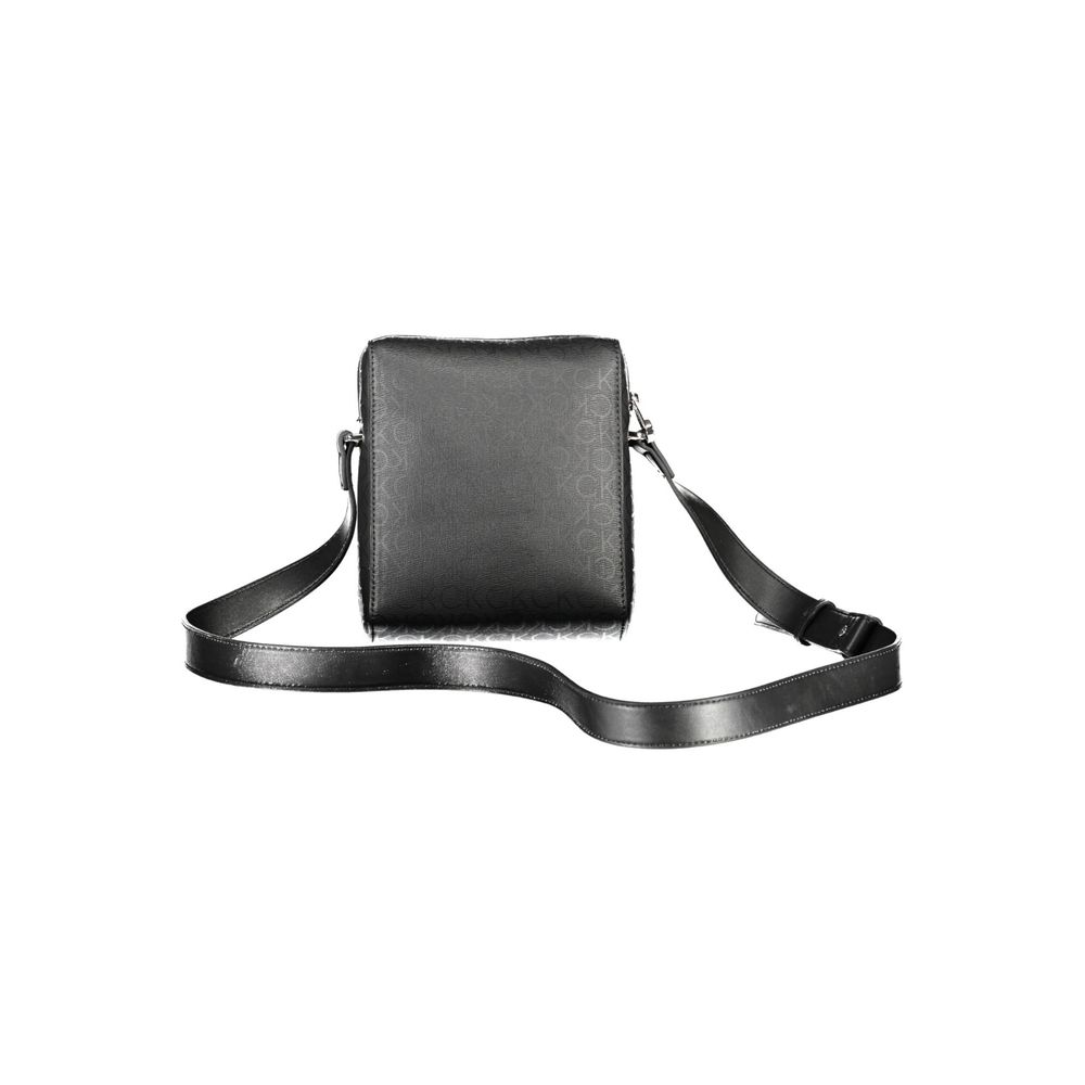 Black Polyester Shoulder Bag