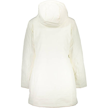 White Polyester Jackets & Coat
