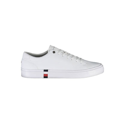 White Polyester Sneaker