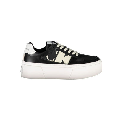 Black Polyester Sneaker