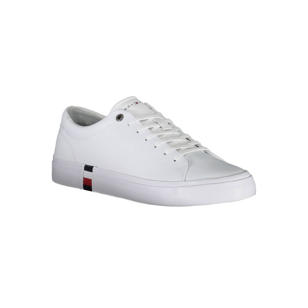 White Polyester Sneaker