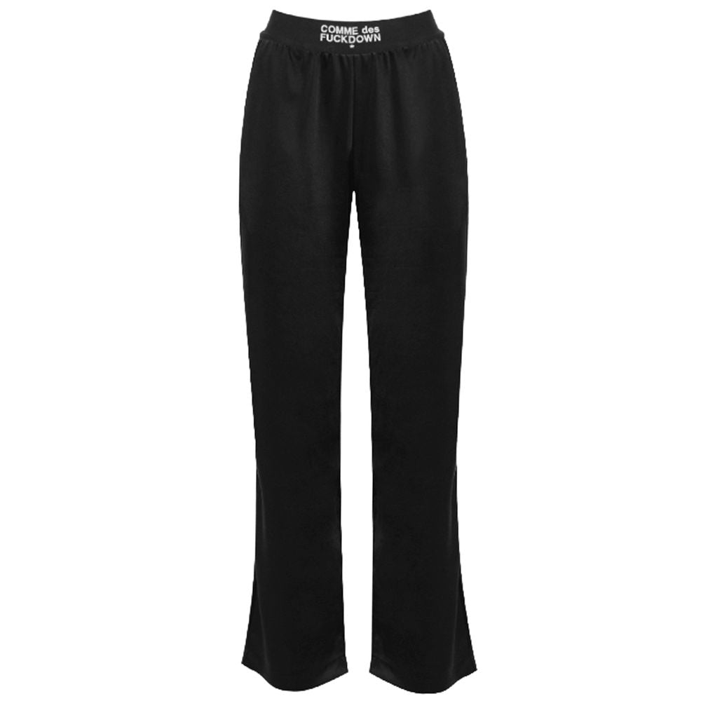 Black Polyester Women Pants