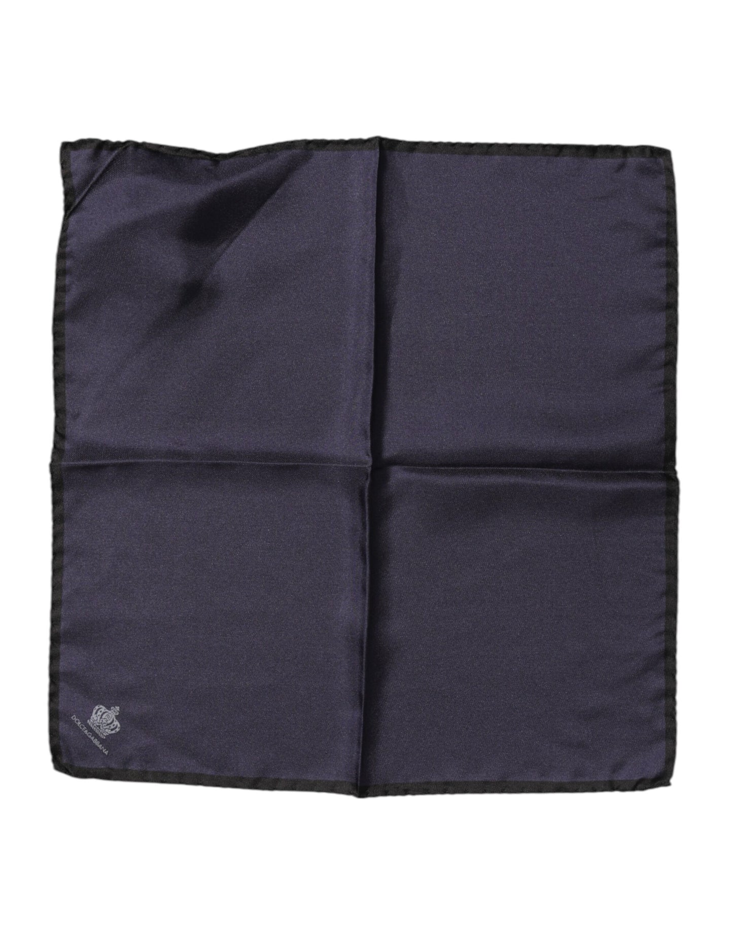 Blue DG Crown Silk Square Men Foulard Scarf