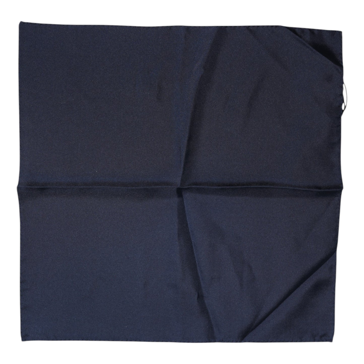 Dark Blue Silk Square Men Foulard Scarf