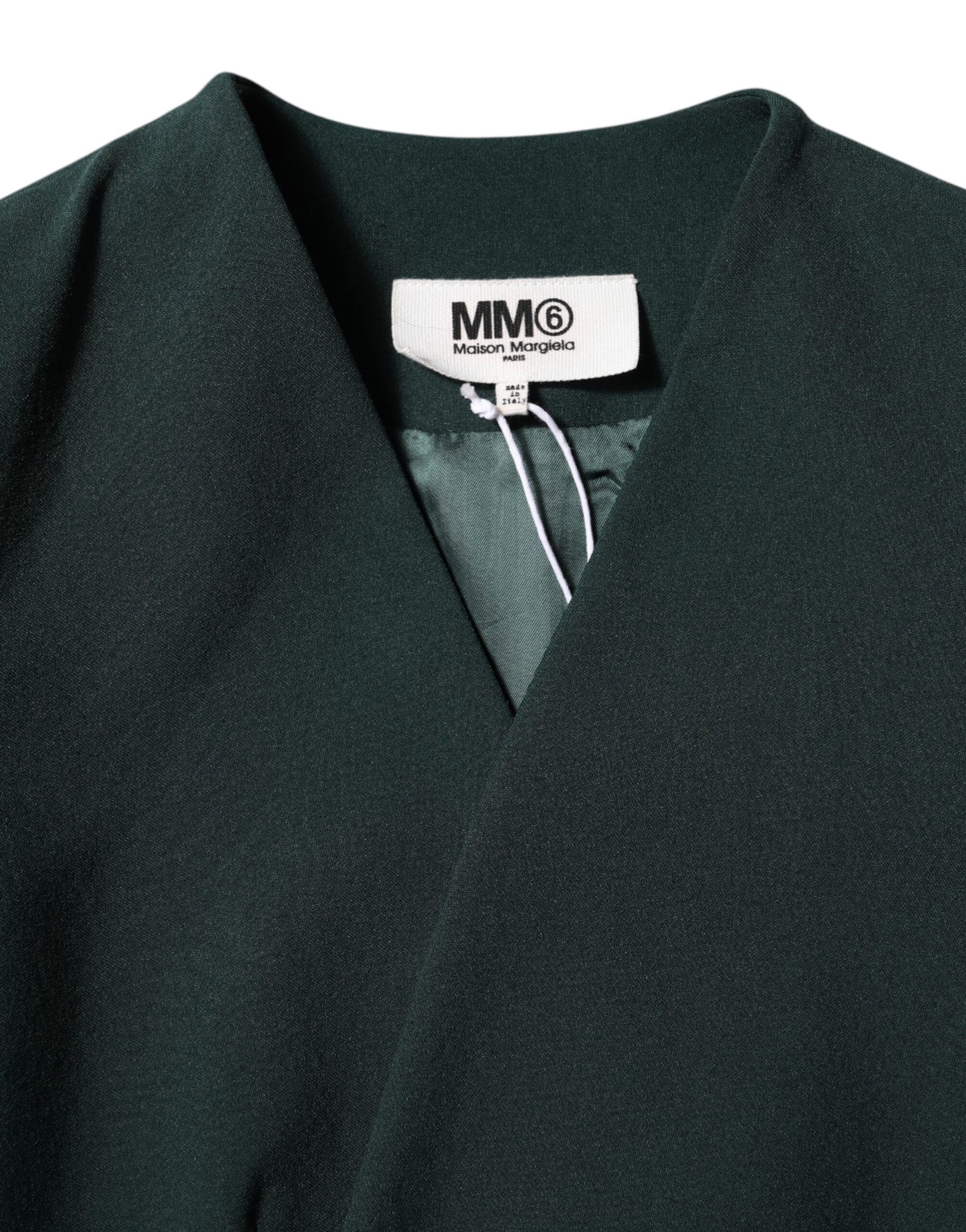 Green Single Breasted One Button Coat Jacket