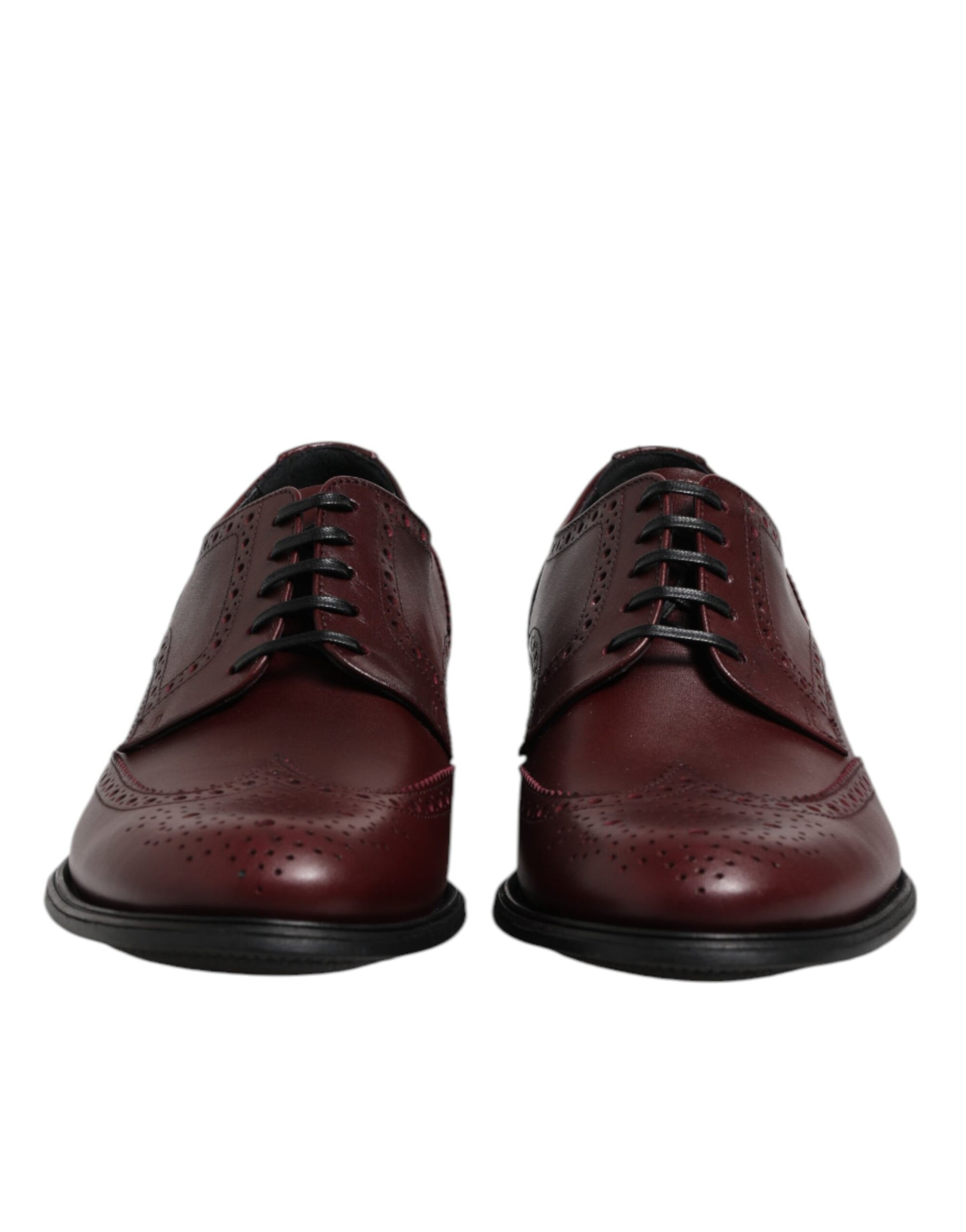 Brown Leather Lace Up Derby Dress Shoes