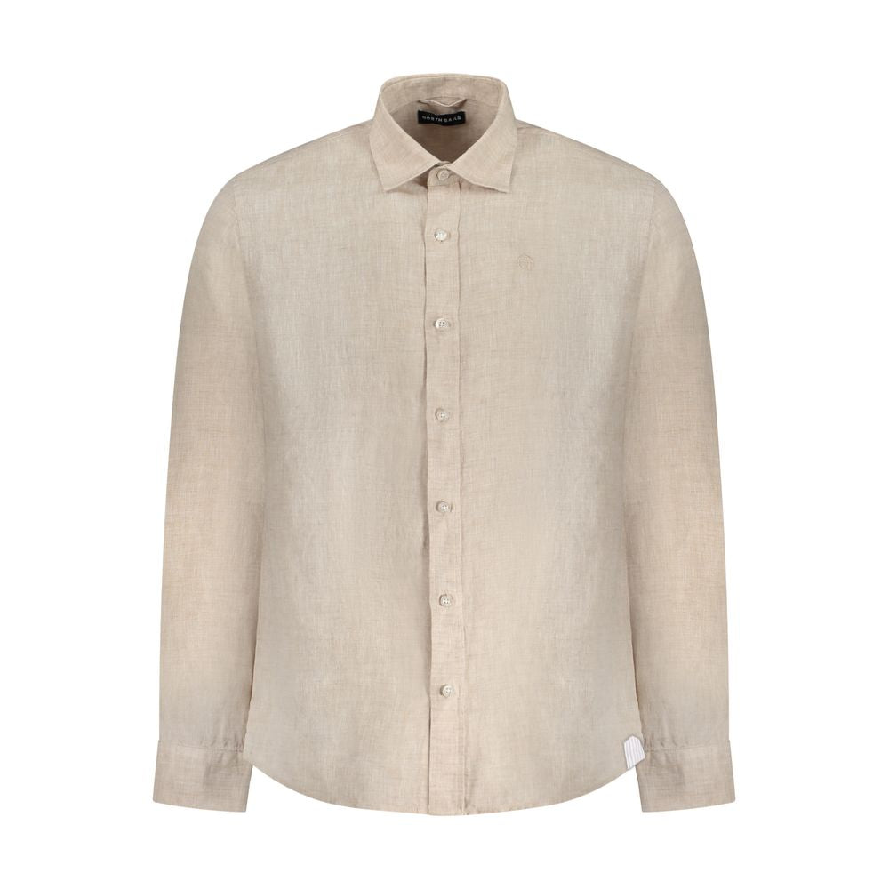 Beige Linen Shirt