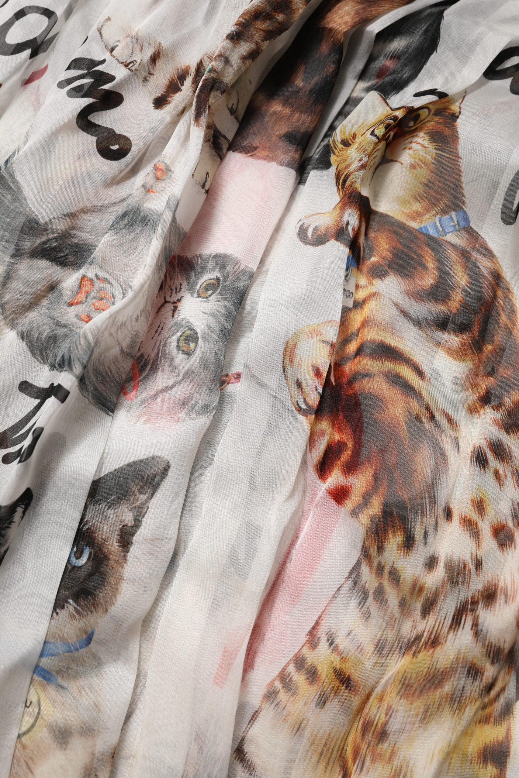 Multicolor Animal Print Silk Ascot Maxi Dress