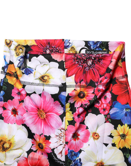 Multicolor Floral High Waist Leggings Pants