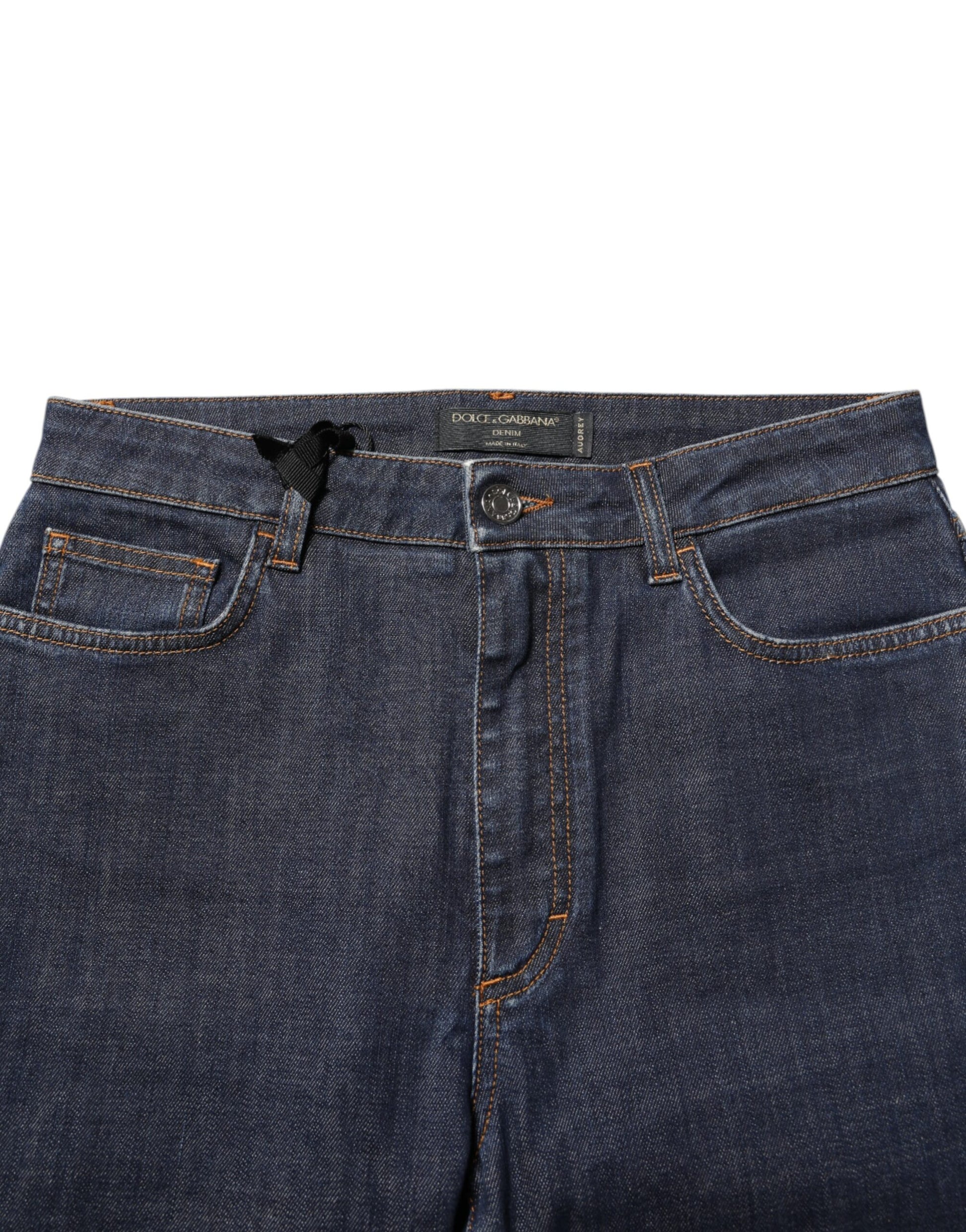 Blue Queen Patch AUDREY Mid Waist Denim Jeans