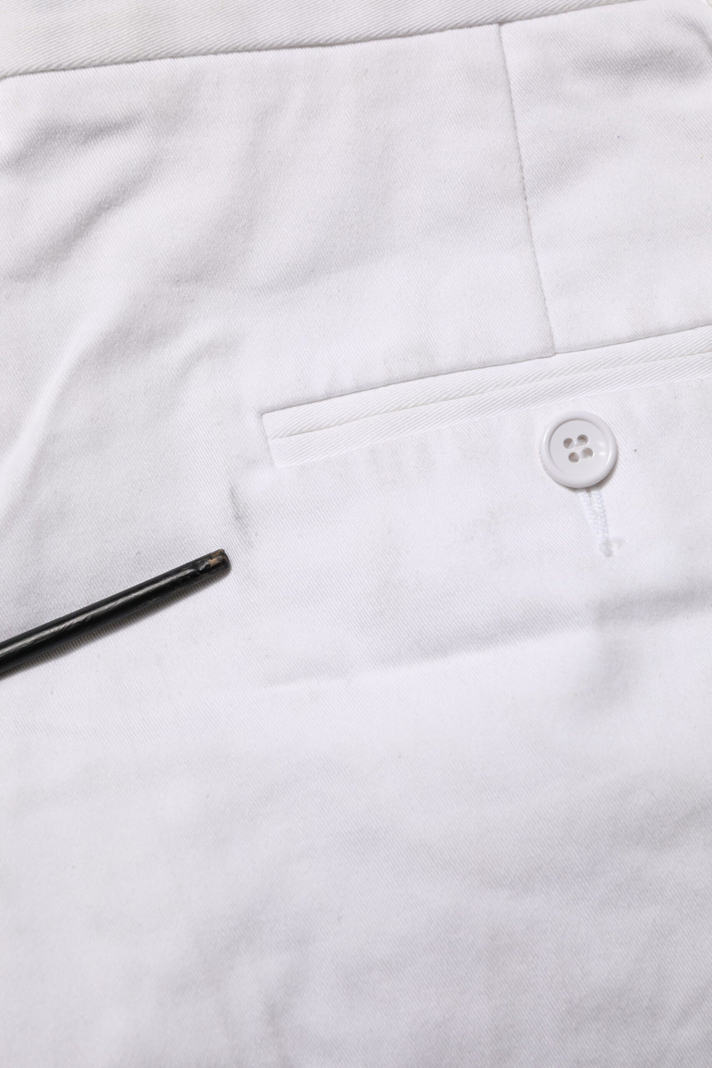 White Cotton Mid Waist Women Bermuda Shorts