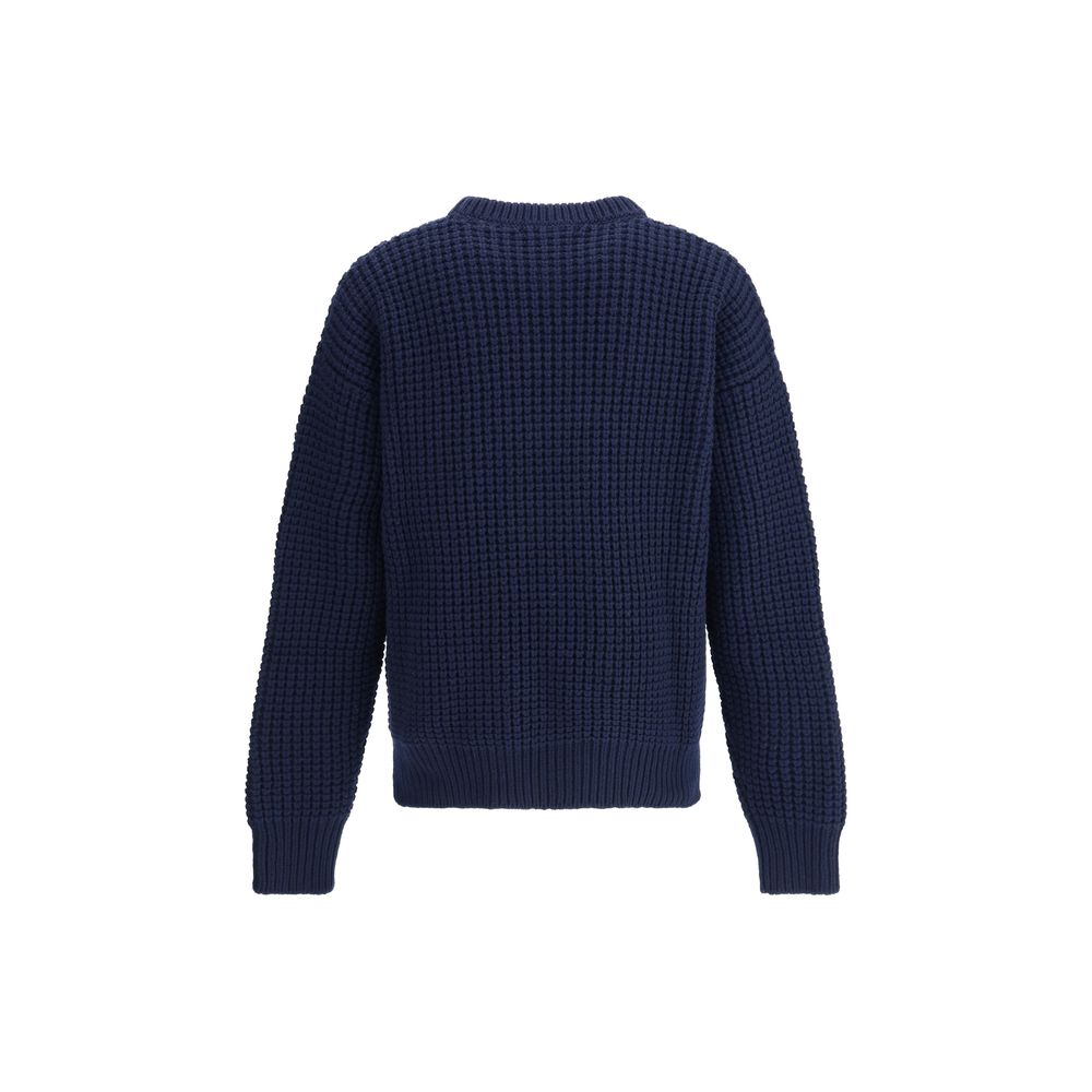 Blue Fleece Wool Sweatshirt