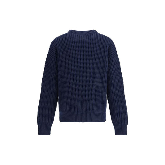 Blue Fleece Wool Sweatshirt