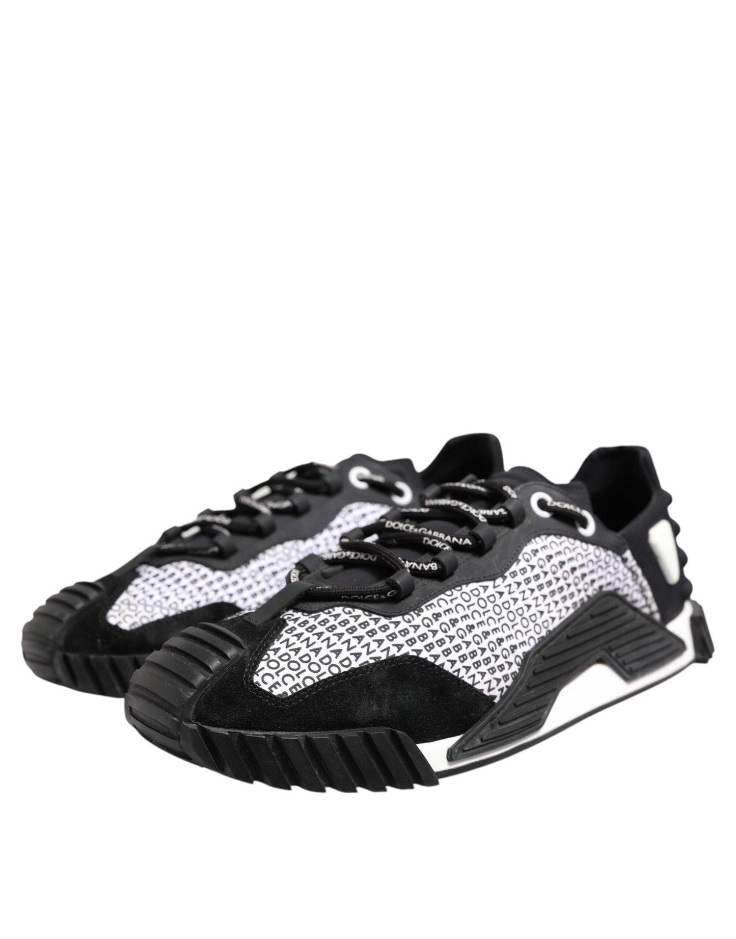 Black Logo Lace Up Low Top NS1 Sneakers Shoes