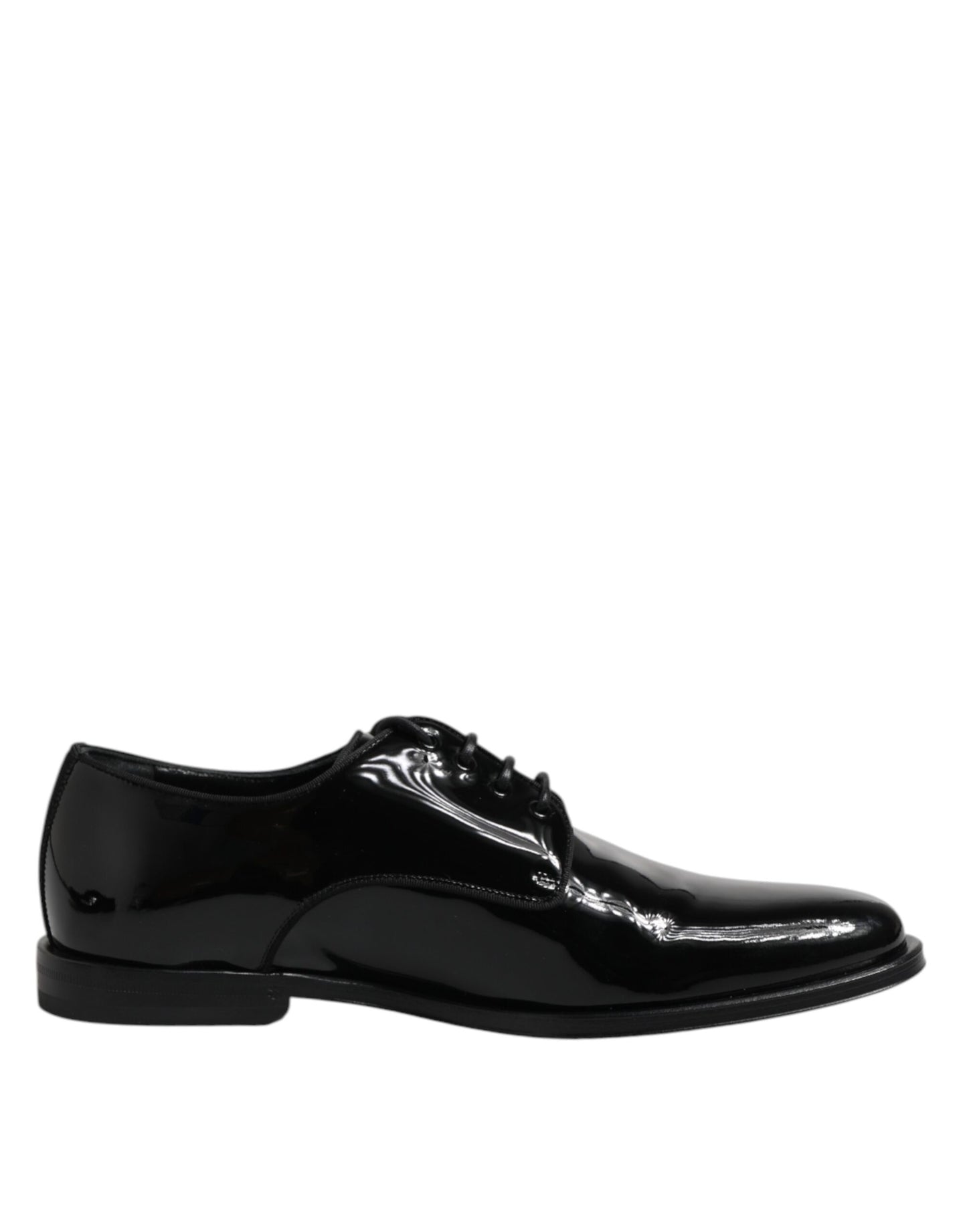 Black Patent Leather Derby Formal Dress Shoes
