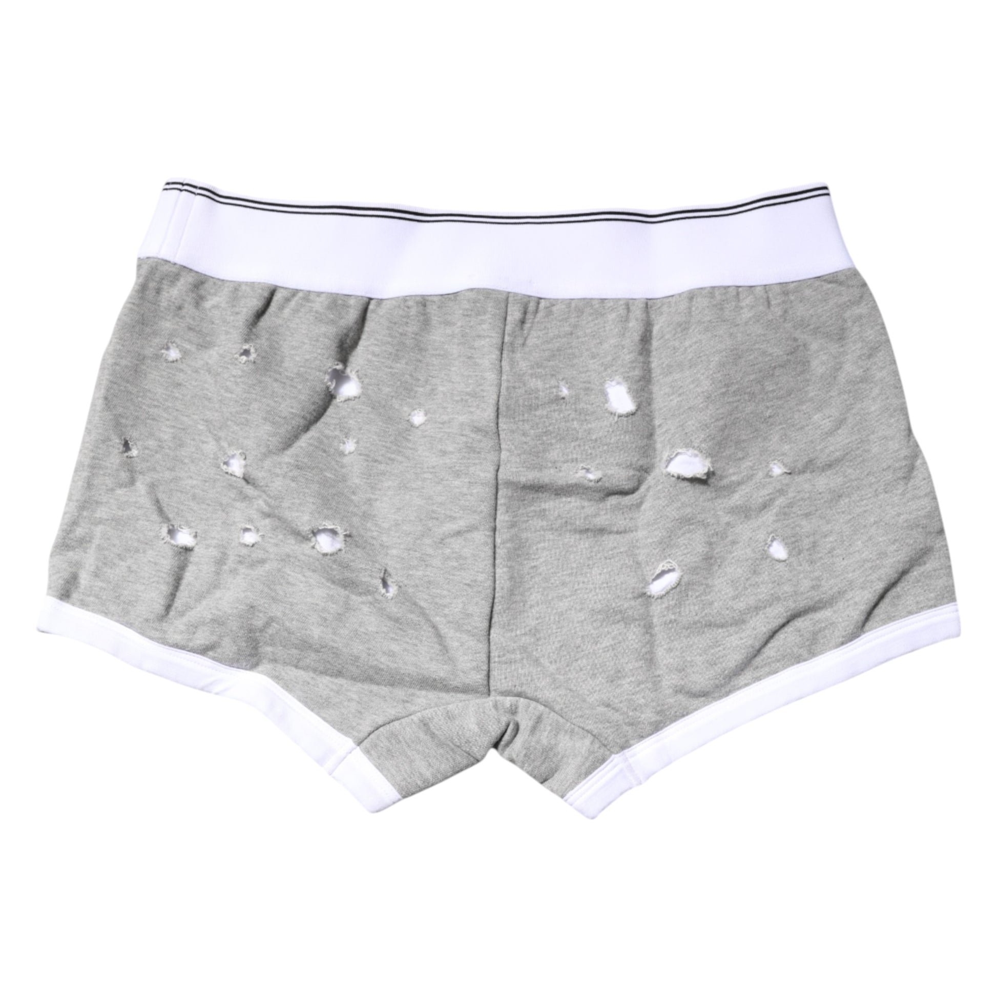 Gray Cotton Stretch Regular Boxer Underwear