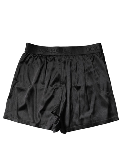 Black Logo Waist Regular Boxer Shorts Underwear