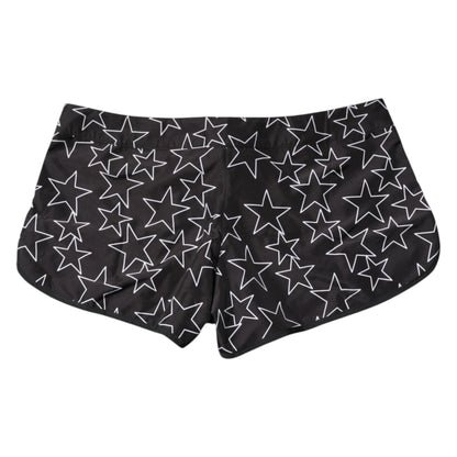 Black Star Print Beachwear Shorts Swimwear