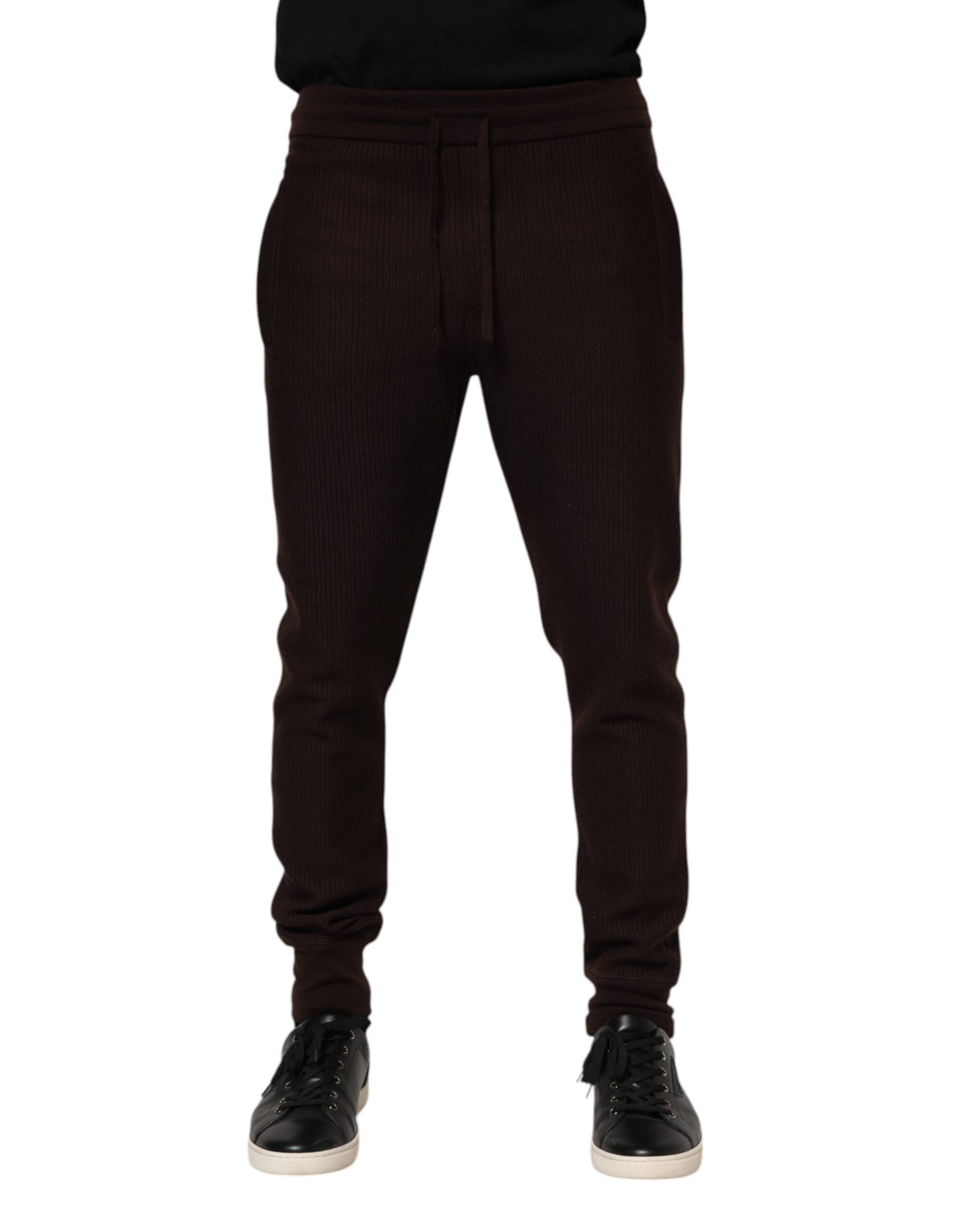Brown Cashmere Men Jogger Sweatpants Pants