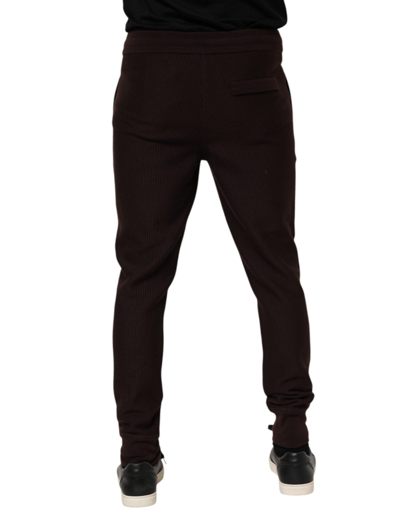 Brown Cashmere Men Jogger Sweatpants Pants