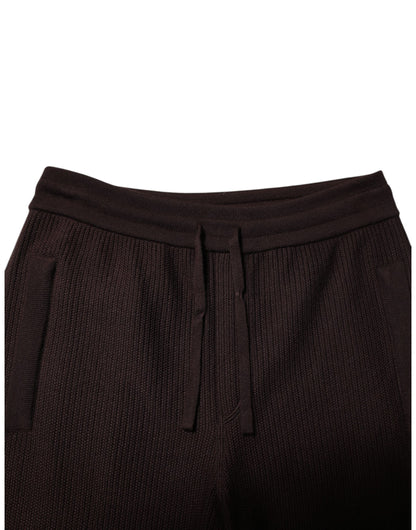 Brown Cashmere Men Jogger Sweatpants Pants