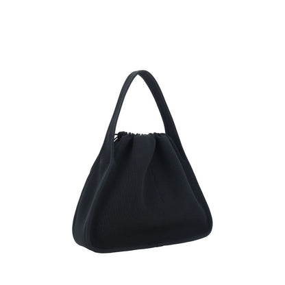 Black Polyester Handbag