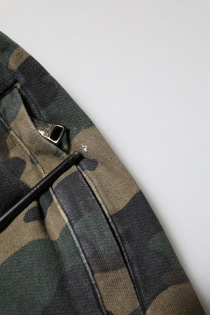 Brown Camouflage Cotton Men Jogger Pants