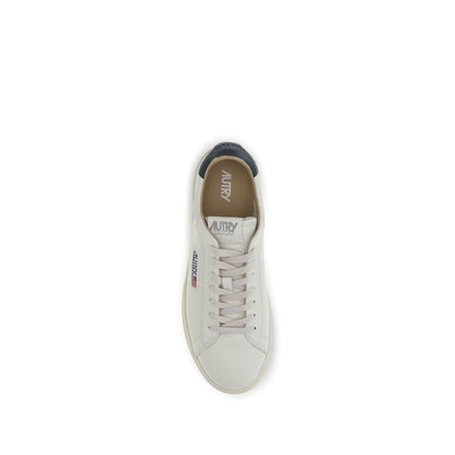 Blue Calf Leather Bos Taurus Low Top Sneakers
