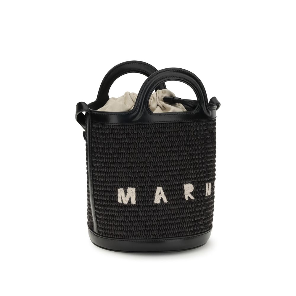 Black Cotton Backet Bag