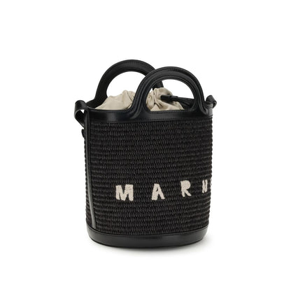 Black Cotton Backet Bag