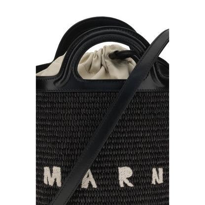 Black Cotton Backet Bag